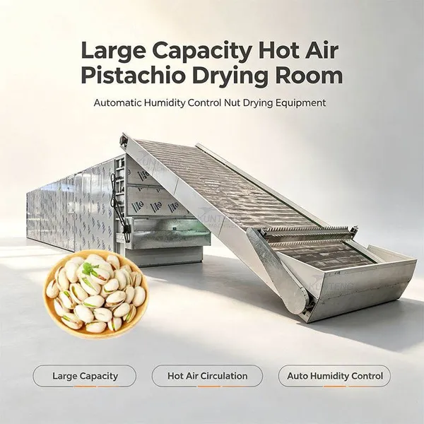 Large Capacity Pistachio Drying Room Automatic Humidity Control Nut Drying Equipment for Dry Fruit Processing EPC
