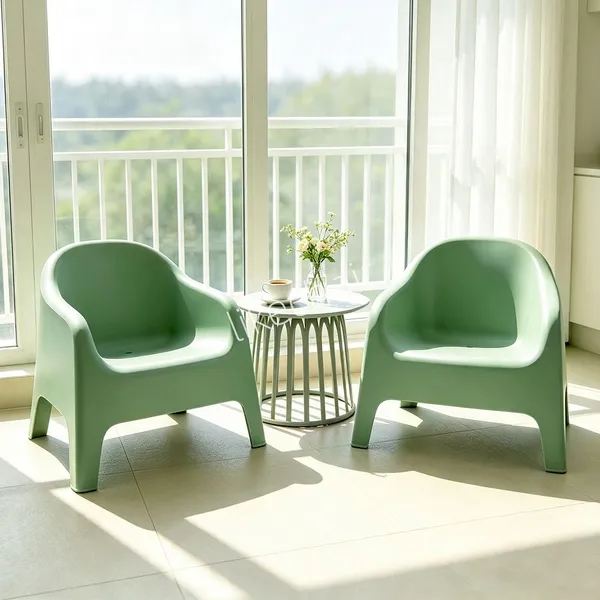 Nordic Casual Lazy Style Sofa Furniture Colorful Stackable Plastic Sofa Living Room Chair