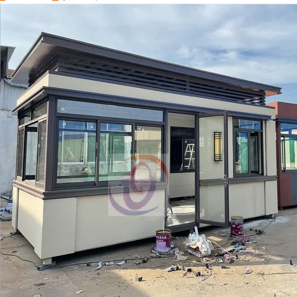 Finished Product Guard Room, High-end Gatehouse With Bathroom, Security Booth With Toilet, Duty Room, Mobile Security Kiosk