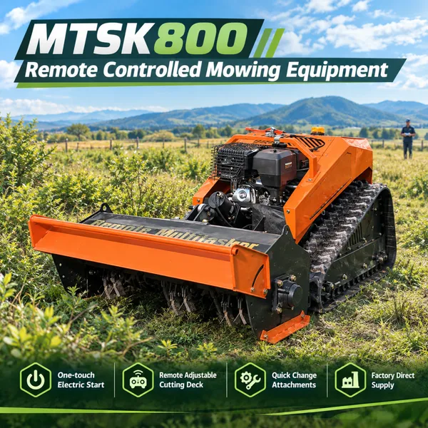 Vigorun MTSK800 Remote Control Mower CE/EPA Certified 9kW Loncin Engine Multifunctional Agriculture Machine Grass Cutter