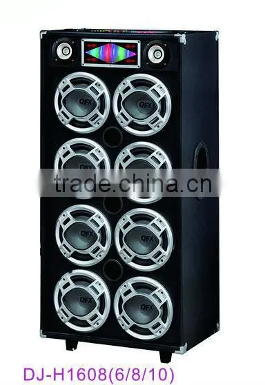 BEST PRICE! Professional Active Speaker With USB/SD/FM, Remote Control, Karaoke Function, DJ-H1608