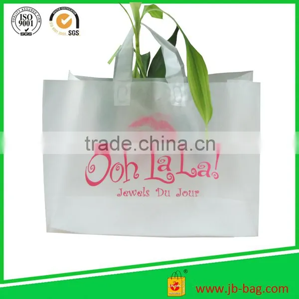 White Soft Loop Handle Cheap Plastic Shopping Bag photo-2