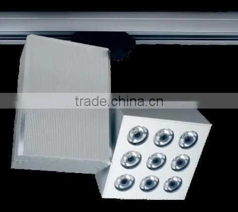 Cheapest High Quality 9X1W LED Aluminium Spot for 4 Wire Track With LED Chips and Driver for Indoor Decoration photo-2