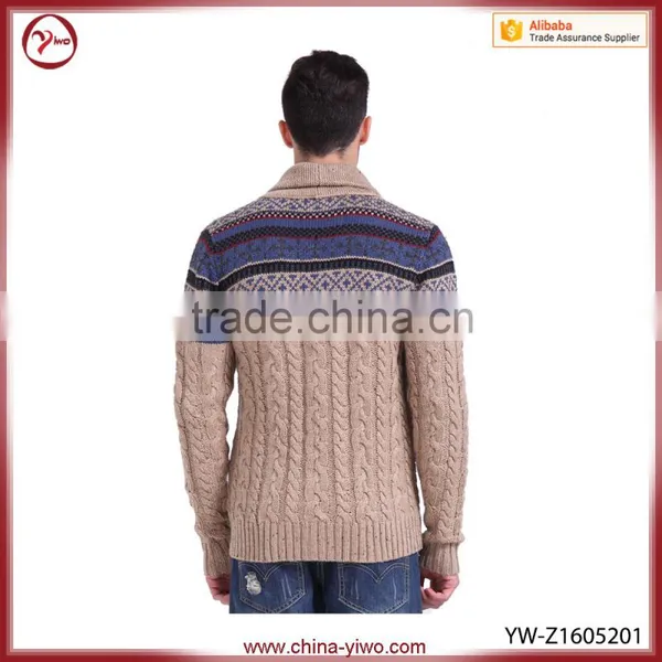 Custom Latest Comfortable Plain Men Knitted Sweater photo-4