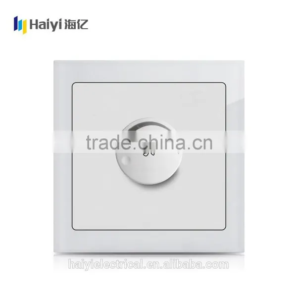 220V-250V, Glass(White, Black, Coffee, AUQA) 1 Gang Dimmer Switch photo-2