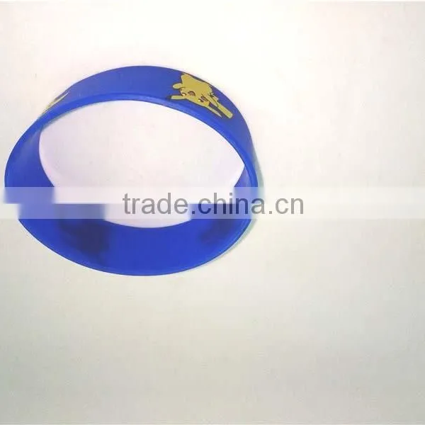 Brand New Blue Waterproof Wirstband Cartoon Silicone Bracelet Circle photo-5