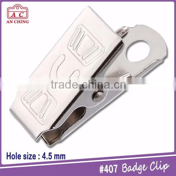 Metal Bulldog Clip for Badge Holder With Customized Hole Size photo-3