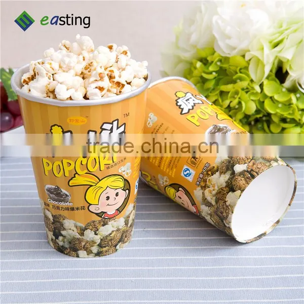 32 oz Retro Style Reusable Paper Popcorn Bowl Cup photo-3