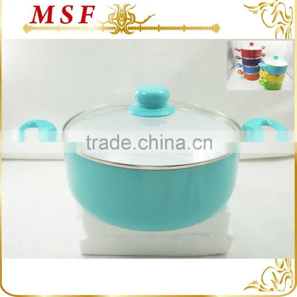 MSF-6688-casserole Pot Various Sizes of Aluminum Casserole Pot Hot Pot Colorful Competitive Casserole Pot photo-2