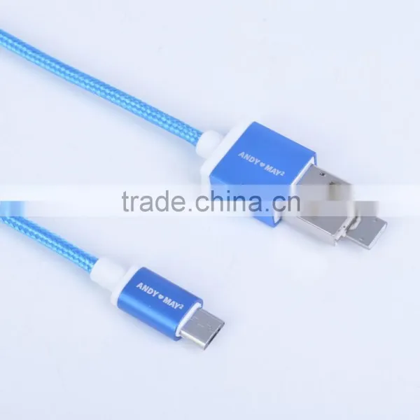 Magic Otg Cable Charge Phone by Another Phone, Data Transfer and Fastest Charging Nylon Magic Flat Usb Cable Quality Choice photo-3