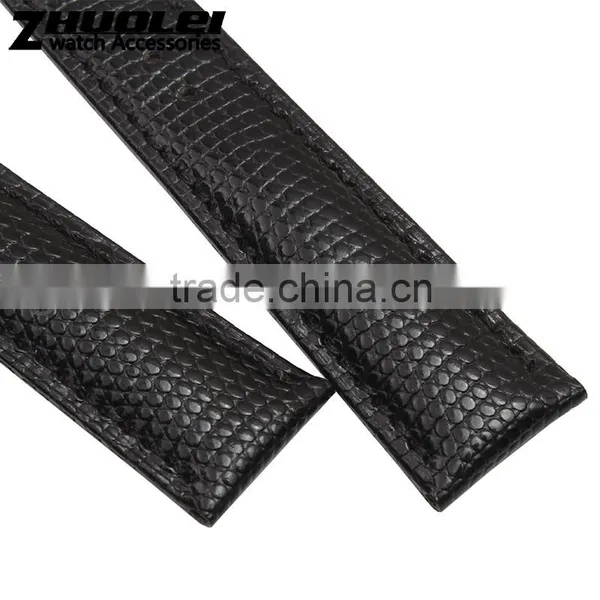 18|20|22|24mm High Quality Genuine Leather Men and Women's Watch Strap With Double Click Buckle Wholesale 3PCS photo-4