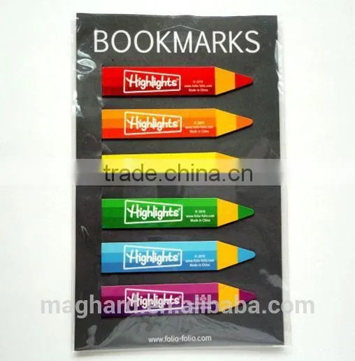 China Manufacturer Wholesale Custom Folding Magnet Bookmark , Neccessary Stationery for Students photo-3