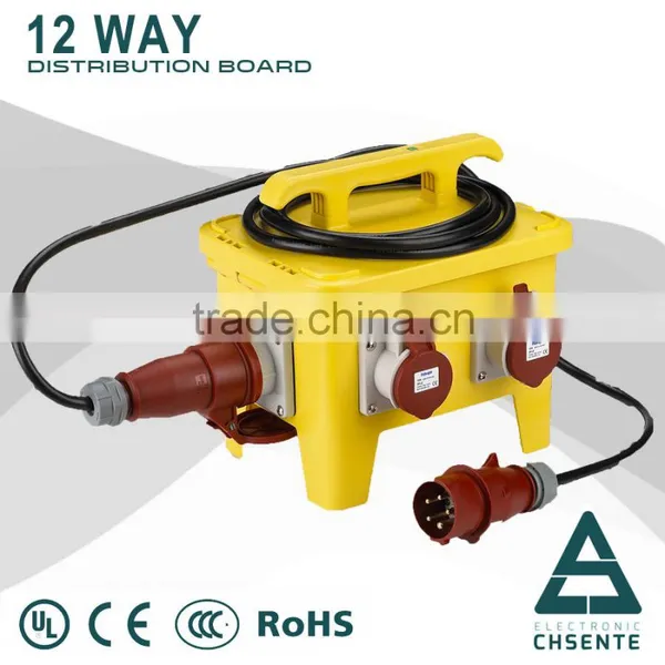 Portable 12 Mobile Electrical Panel Socket Enclosure Distribution Plastic Box