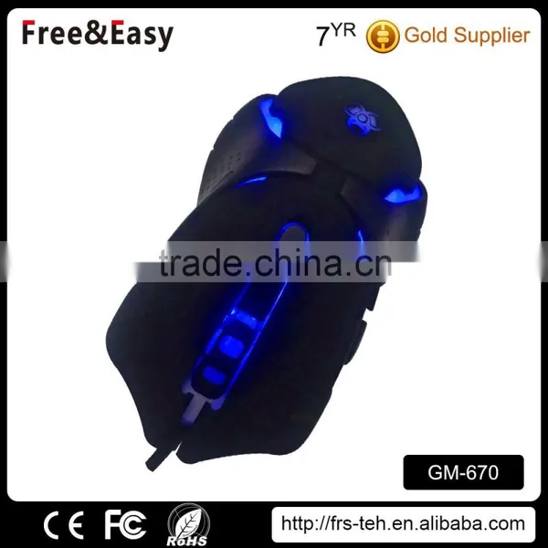 Black Rubber Coating Led Backlight Gaming Mouse for Computer Supplier's Choice photo-6