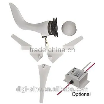 Horizontal Axis Small DIY Off-grid System 400W/12V Wind Turbine Generator photo-2