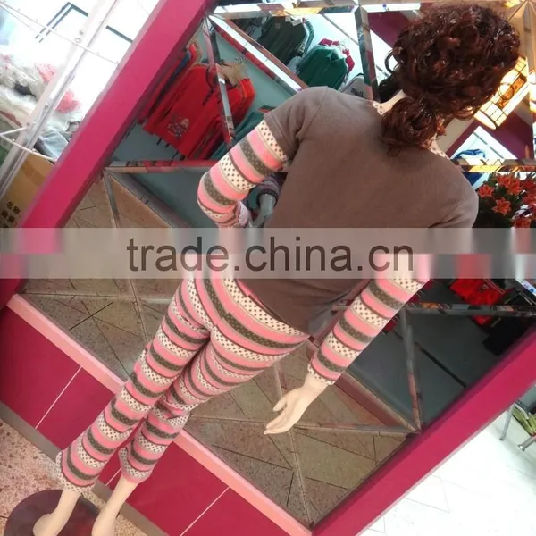 Cute Girl Draw String Pants Color Blocking Pajamas Women photo-4