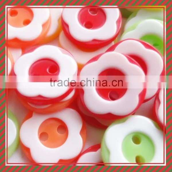 Diy Flower Plastic Resin Mixed Flower Decoration Buttons, Kids Handicraft Making photo-6