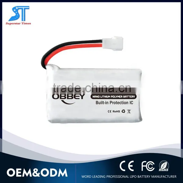 Powerful battery pack lipo battery 3.7v 450mah for RC Airplanes and RC Helis