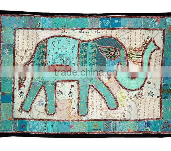 Wall Hanging - Handmade Elephnat Tapestry Wall Hanging