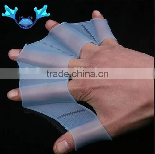 Silicone Swimming Finger Webbed Gloves photo-4