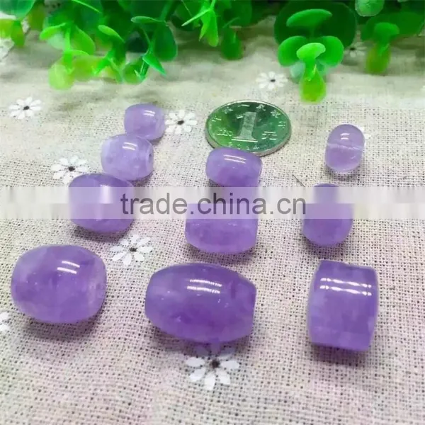 Factory Wholesale Fashion Gemstone Natural Lavender Barrel Bead Jewelry photo-3