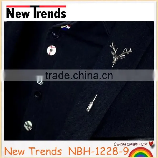 Wholesale Deer Shirt Collar Pins Alloy Deer Lapel Pin photo-6