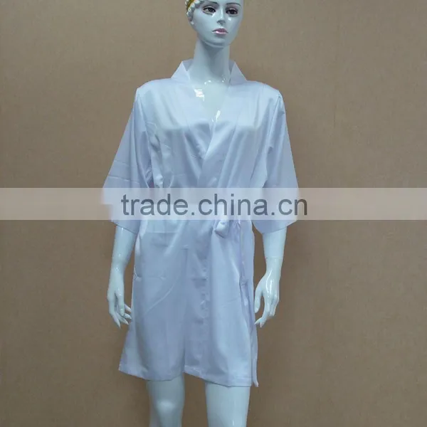 Sexy Fancy White Matte Stretch Satin Nightgown/pajamas photo-2