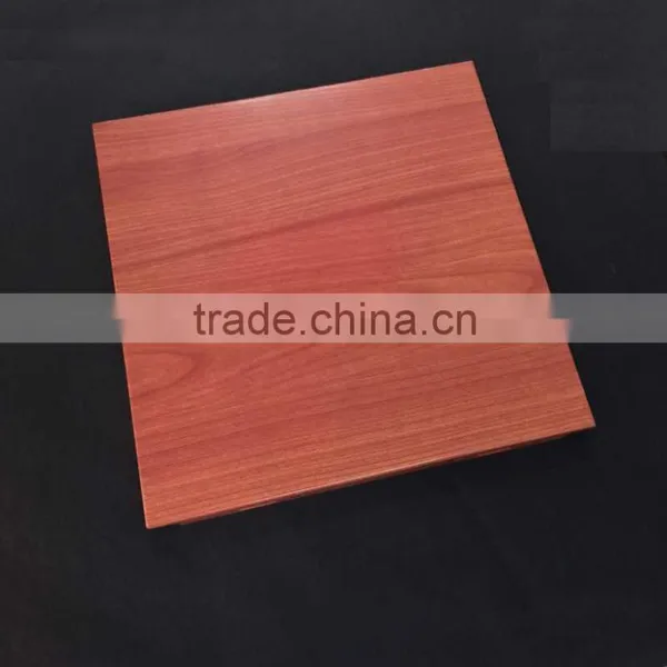 Wood Grain Aluminum Suspended Ceiling Board Home Decoration Ceiling Panel Clip In Ceiling photo-3