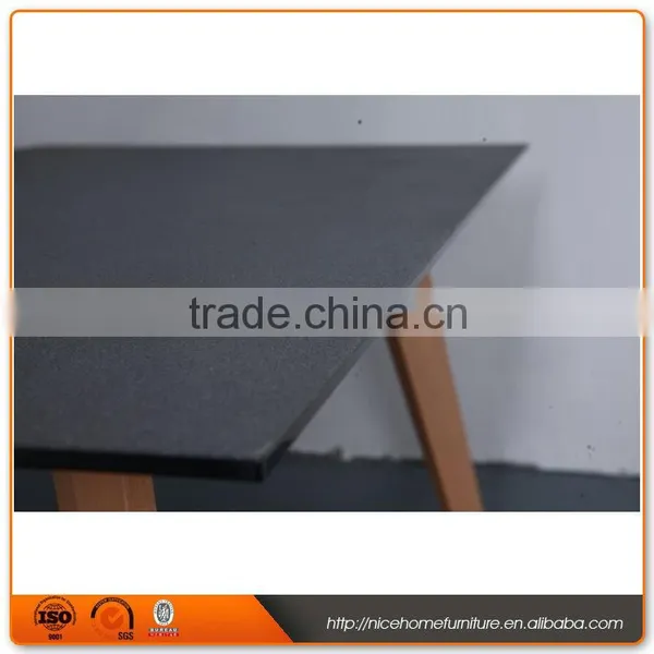 2016 Best Quality Wooden Dining Room Table With Tempered Glass photo-3