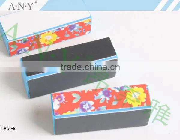 OEM Welcomed Cheap Nail Art Care Flower Printing 4 Side Nail Buffer Polishing photo-3