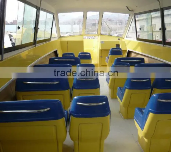 37ft Fiberglass High Speed Cabin Passenger Boat for 34-40 Seat Quality Choice photo-2