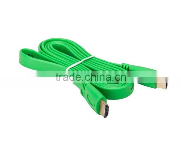 Fashion 1.8m White Flat Hdmi Cable for Multimedia photo-6