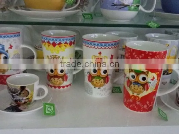 Ceramic Factory Produces Christmas Ceramic Tableware, Mugs, Bowl, Cup With Saucer, Lid, Filter