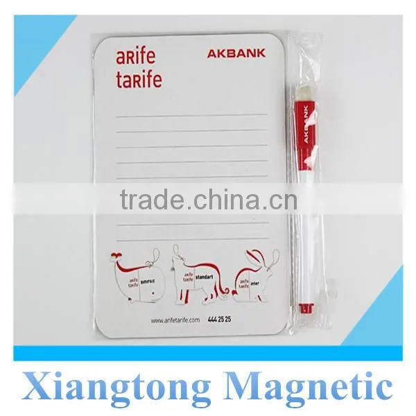 custom promotional magnetic writing notepad, writing notepad with magnets