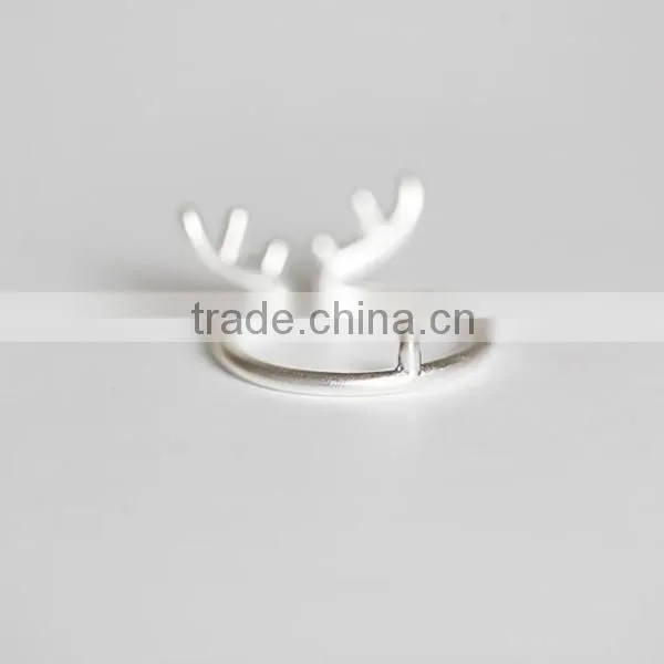 2015 Fashion Antler Silver Ring and Deer Horn Silver Ring Set S925 Sterling Silver photo-4