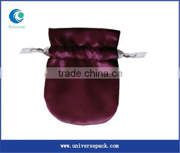 Satin Silk Pouch With Ribbon Accessory