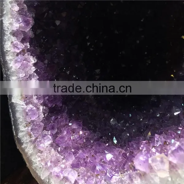 Natural Brazil Amethyst Geode Pocket With Different Shapes Home Decoration photo-5