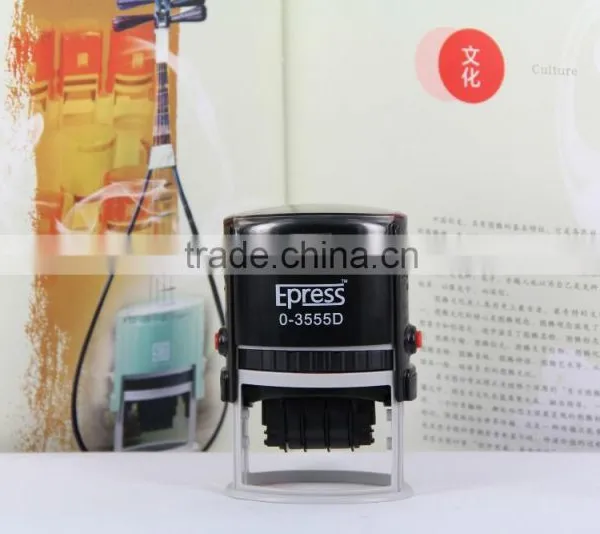 China Epress Brand Personalized Rubber Oval Date Self Ink Stamps photo-2