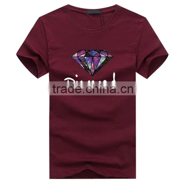 China Factory Custom Made o Neck Blank Men Soft Cotton Plain Tshirts photo-3