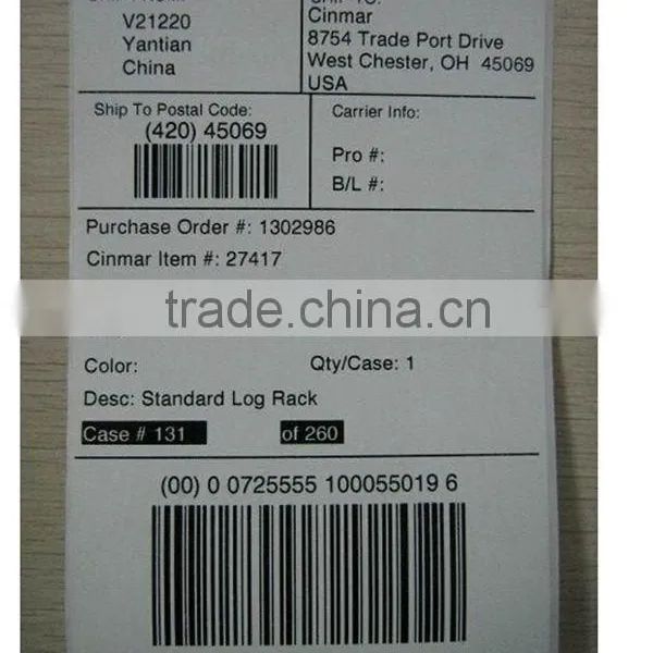 the Gloss Lamination Laser Sticker Shipping Label Store photo-5