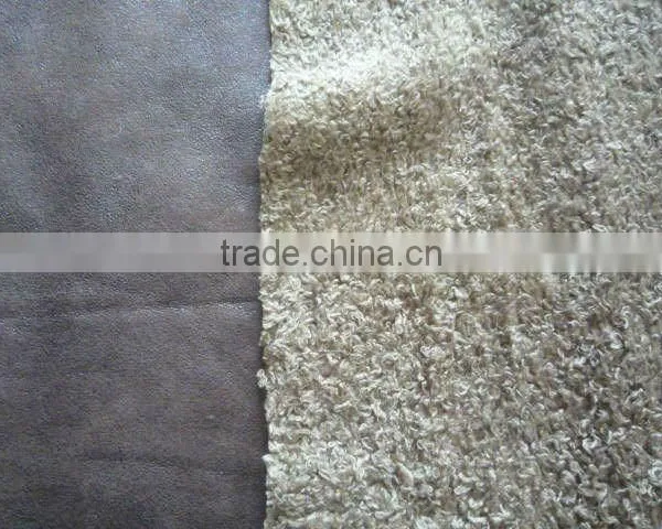 for Winterwear Lambs Wool With Polar Fleece Composite Fabric
