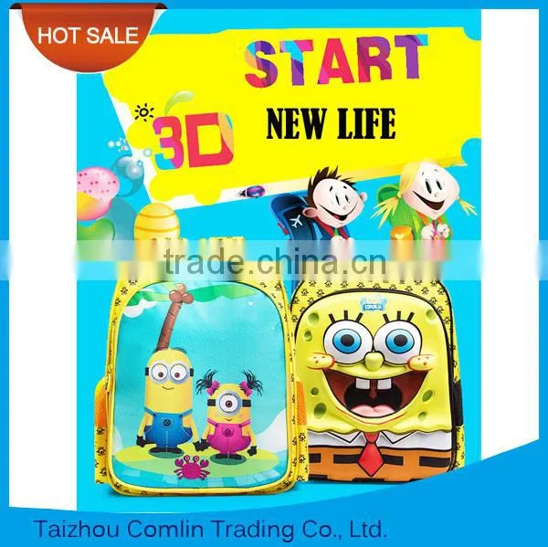 SpongeBob Squarepants funny design 2016 children popular school bag kids