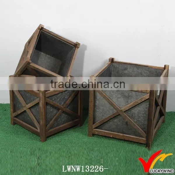Rectangle Reclaimed Distressed Vintage Wood Fruit Crates For Sale photo-4