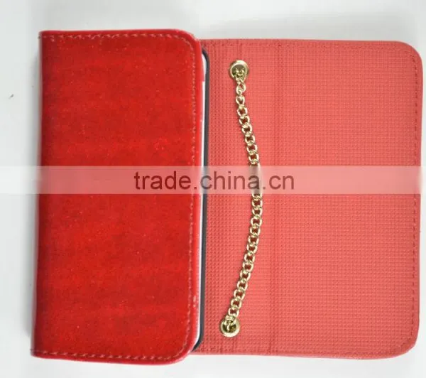 2016 Hot Sale PU Leather Case for Iphone6 With Triple-folded Three Times as Fashion Bag photo-4