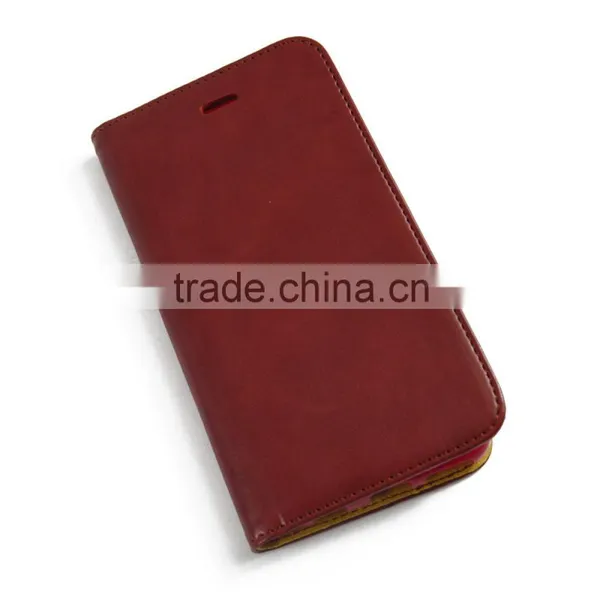 2016 New Arrival Classical Men's PU FOLIO Leather Phone Case For IPhone5se photo-2