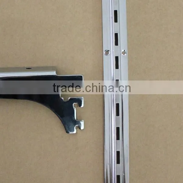 Chrome Plating Single Slot Upright,Wall Display Shelf Channel photo-2