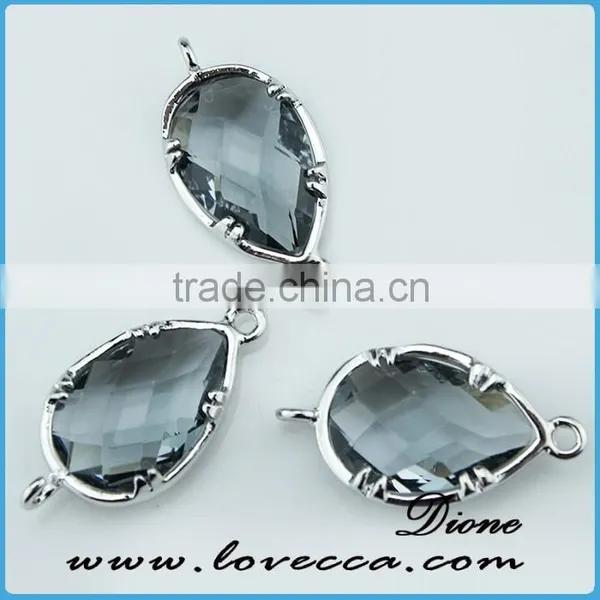 Black Crystal Gold Alloy Wholesale Glass Pendant photo-6