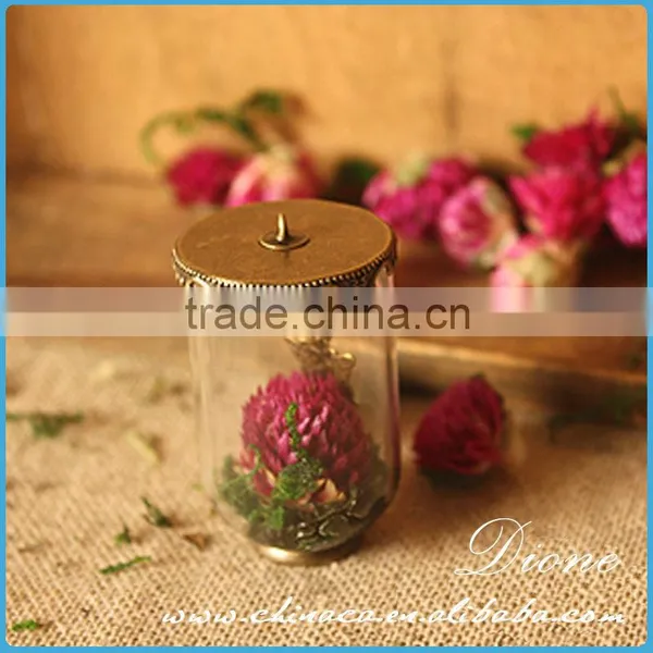 Crazy Hot Sell Christmas Fashion Small Round Glass Jars With Decoration Lids Fiindings photo-3