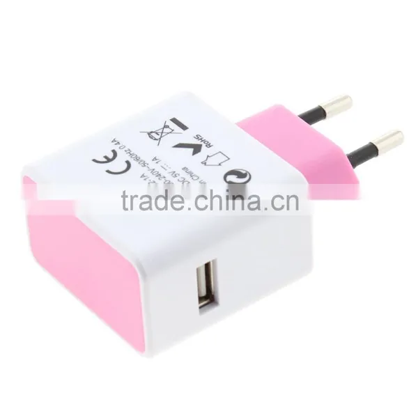 5V 1A Europe Type High Speed Charging 2 Pin Morocco USB Charger photo-4
