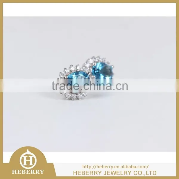 Handmade Fashion Earring in Topaze Precious Gemstone photo-3